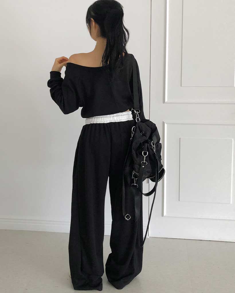 セットアップ]スウェットシャツ＋トレーニングパンツセット