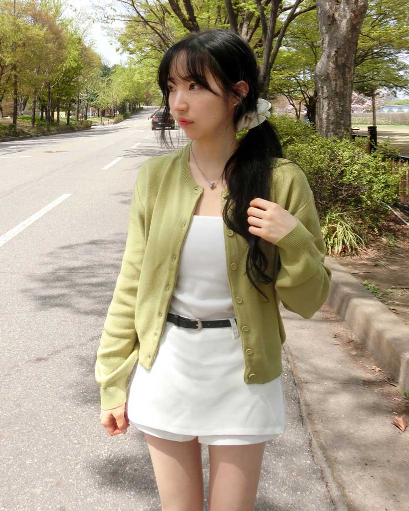 11 color)ラウンドネックカーディガン | ファッション通販サイト NUGU