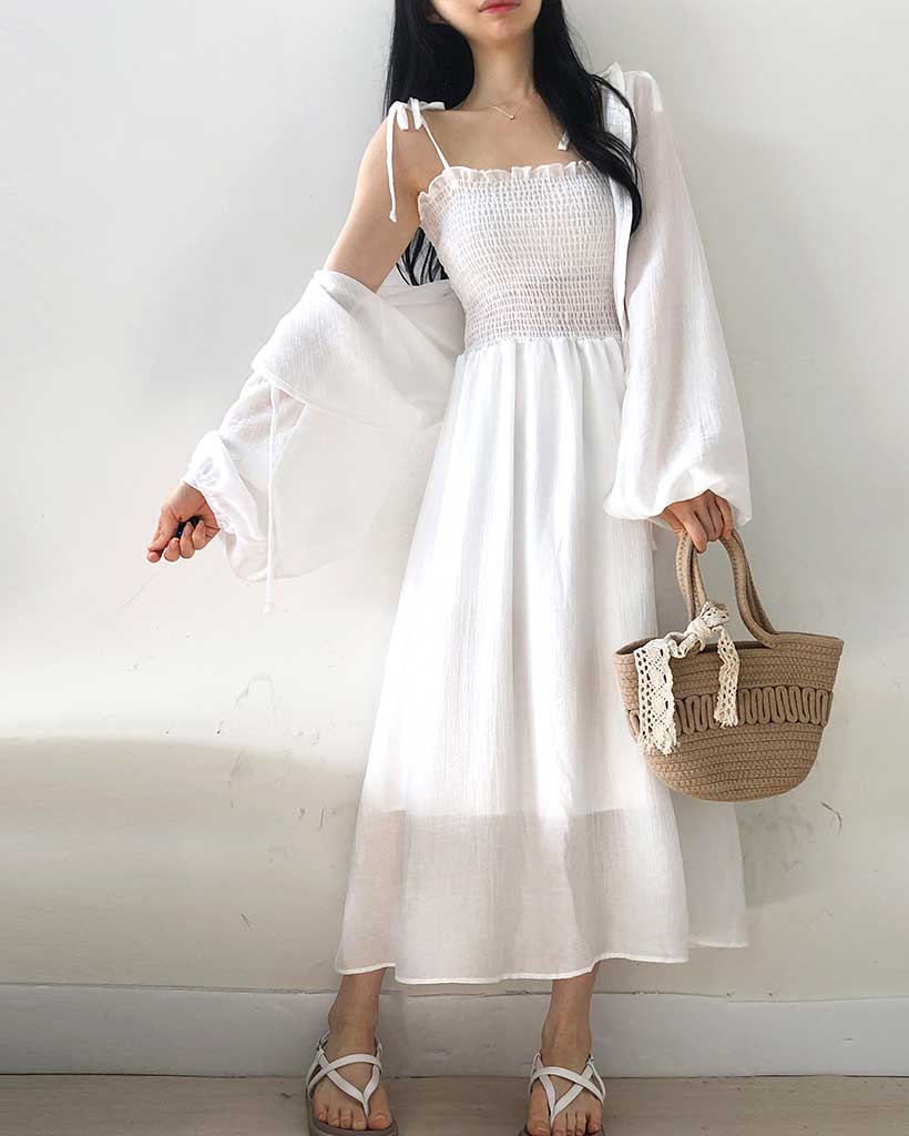 博多トミオ GU公式 | キャミソールセットボレロカーディガン(長袖)YT+E