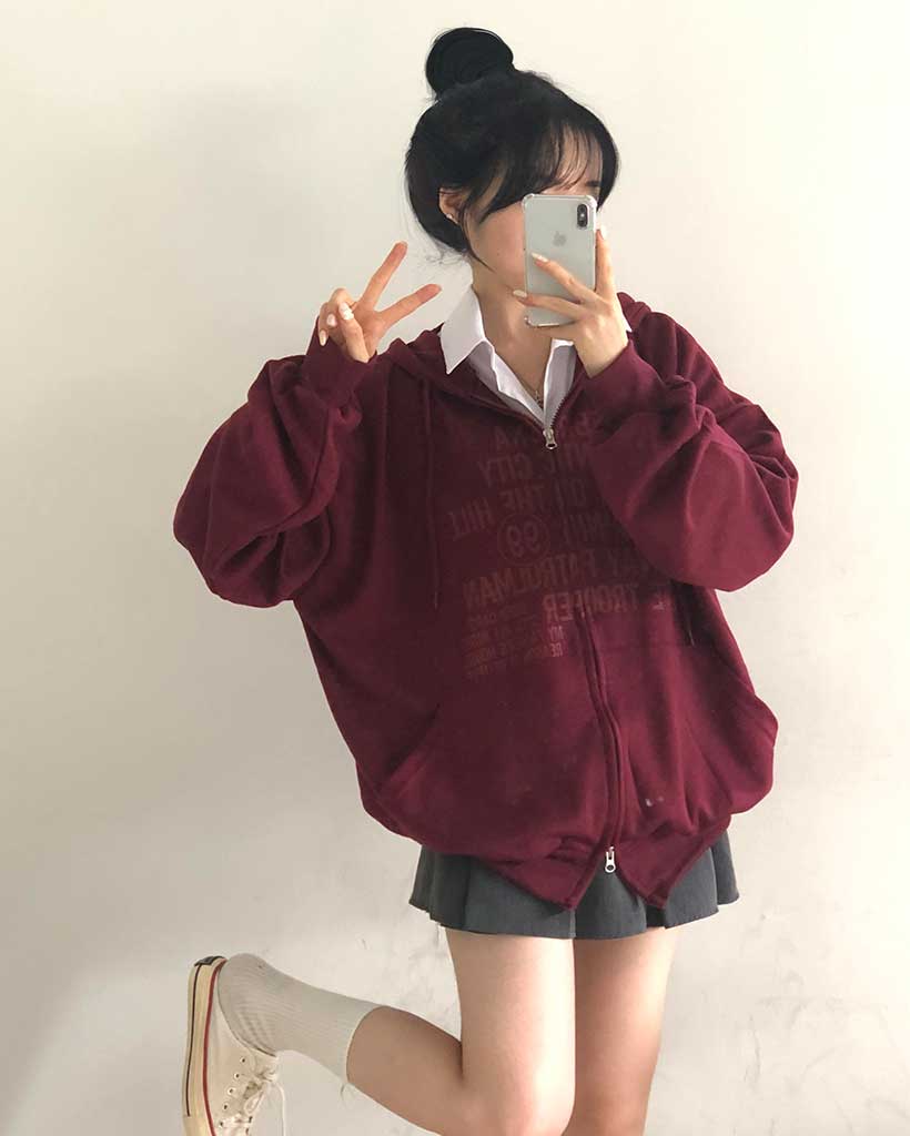 デイリーオーバーサイズ2WAYパーカー