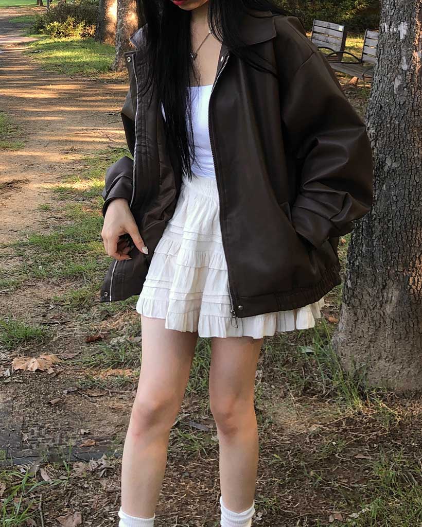 オーバーサイズレザージャケット | ファッション通販サイト NUGU