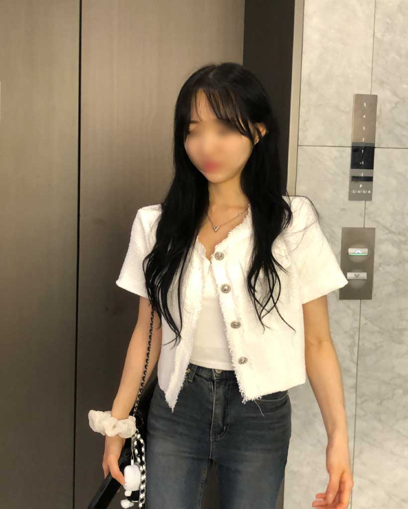 タッセルサマー半袖ツイードジャケット | ファッション通販