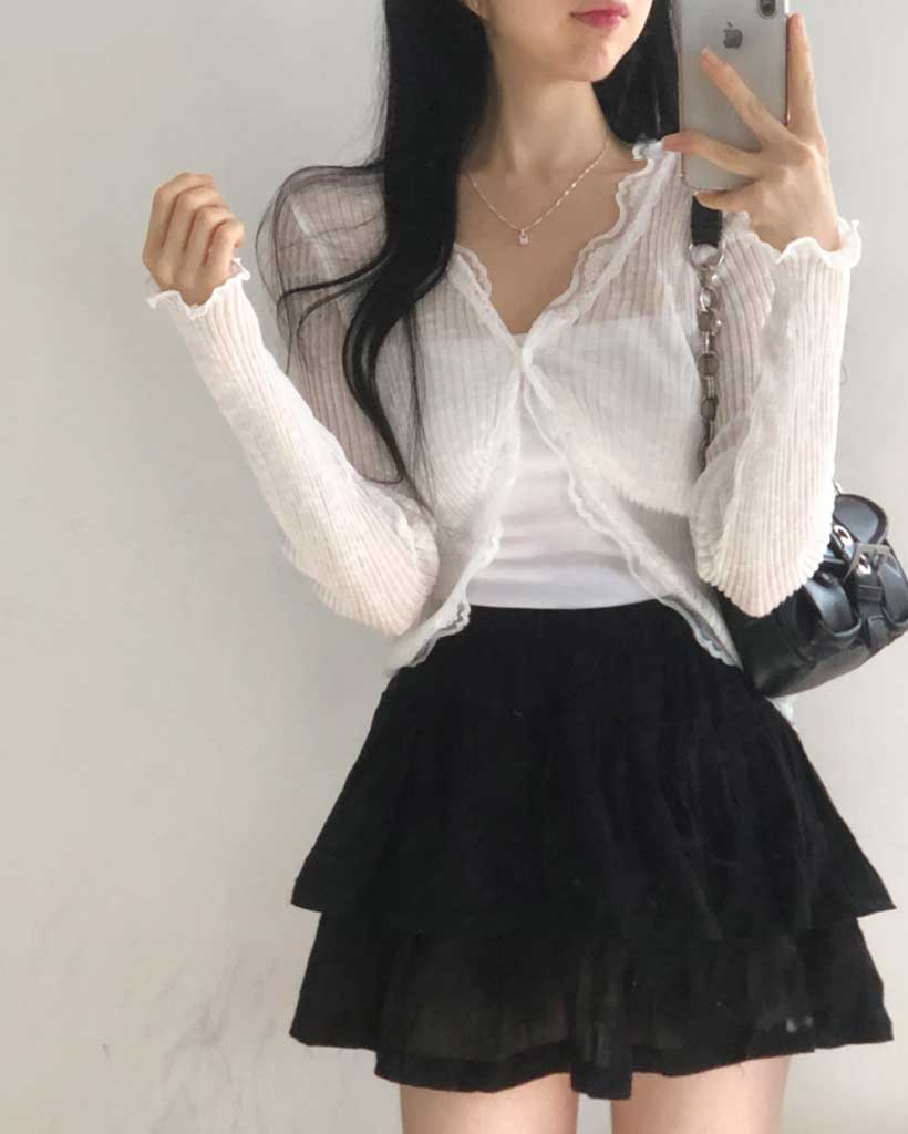 フリルレースボレロカーディガン フリルレースボレロカーディガン ｜ LIZ LISA（リズリサ）公式