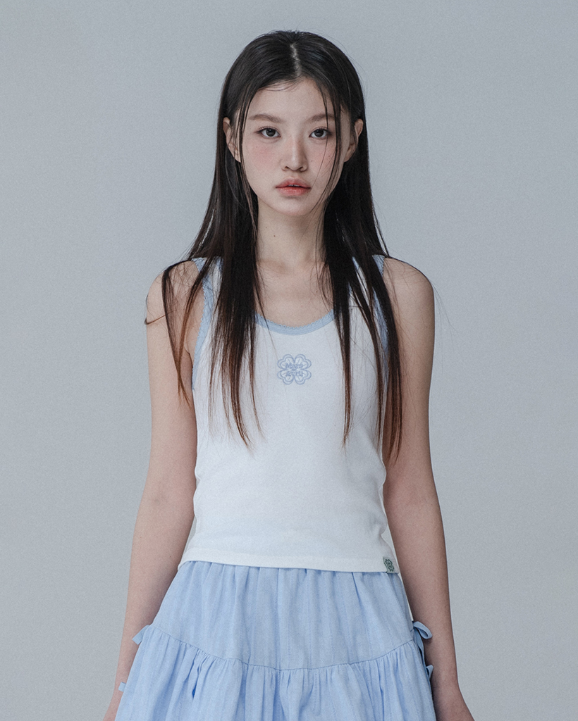 PINCOAT SLEEVELESS_WHITE SKYBLUE | ファッション通販サイト NUGU