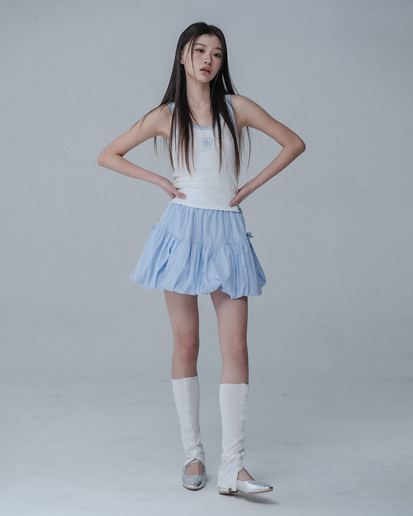 【n07t08さま専用ページ】 PINCOAT SLEEVELESS_WHITE SKYBLUE | ファッション通販サイト NUGU