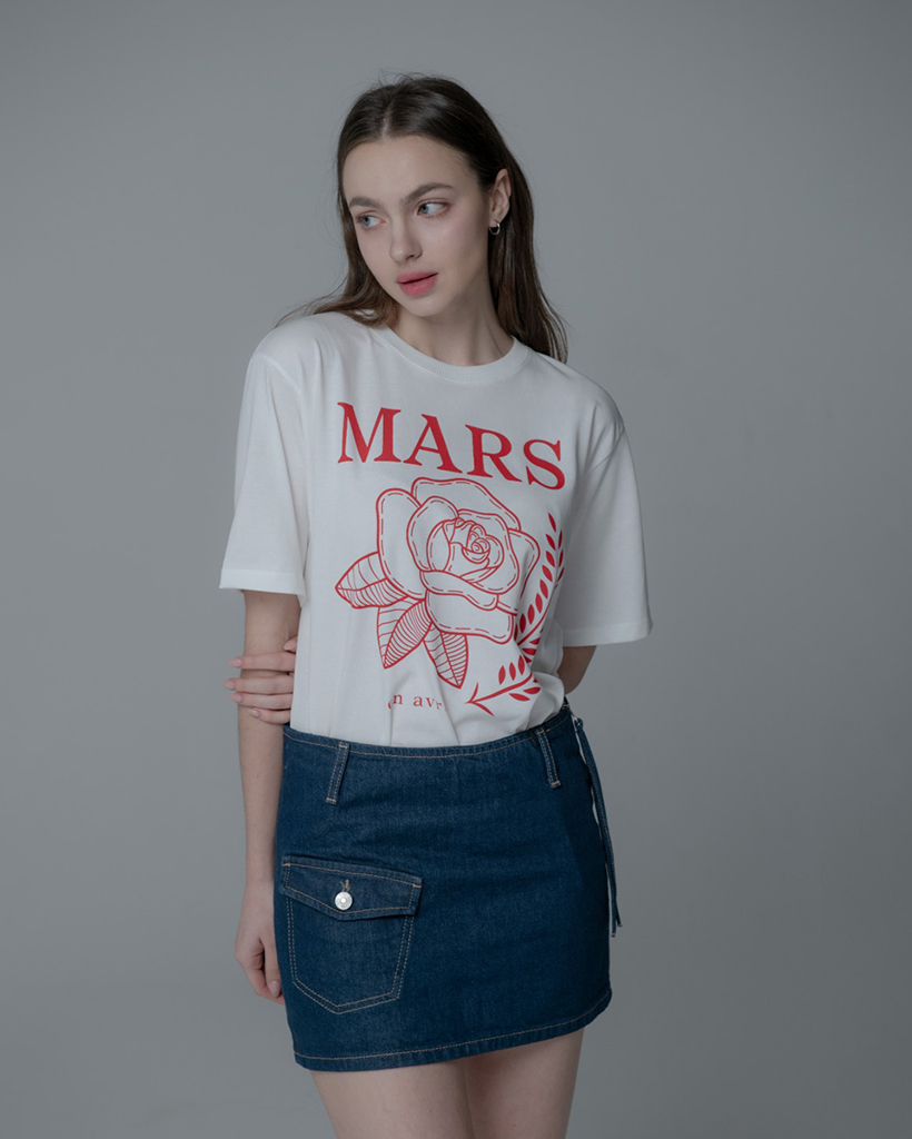 ROSE　ご確認ページ ROSE TSHIRT_WHITE RED | ファッション通販サイト NUGU