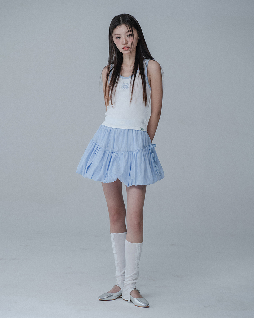 renapon様へ♥3/8 PINCOAT SLEEVELESS_WHITE SKYBLUE | ファッション通販サイト NUGU