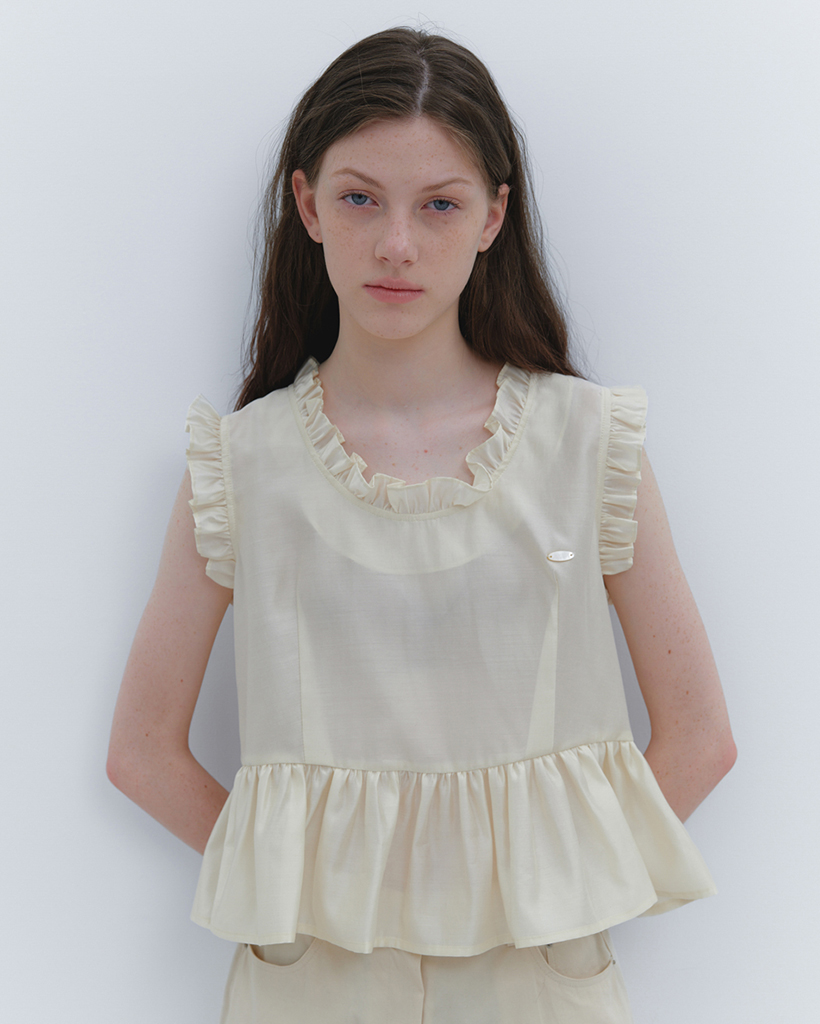 SHOULDER STRING PUMPKIN MINI DRESS CREAM | ファッション通販