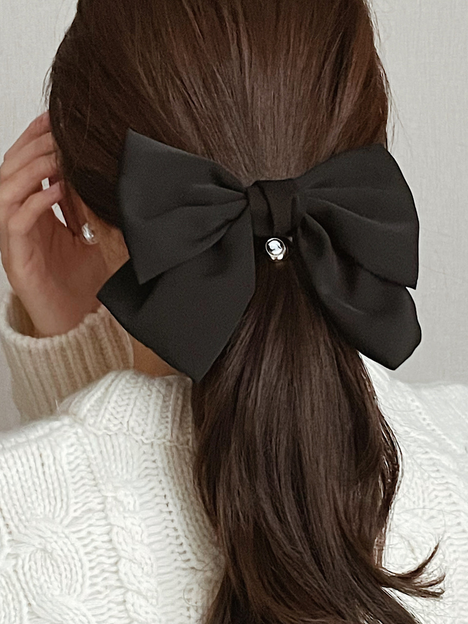 ブラック ヘアピン プラスチック製 ヘアピン アメリカピン 玉付・黒色 ブラック 扱いやすくしっかり