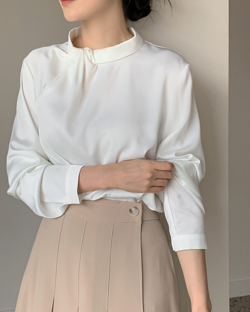 シースルーボートネックブラウス | ファッション通販サイト NUGU