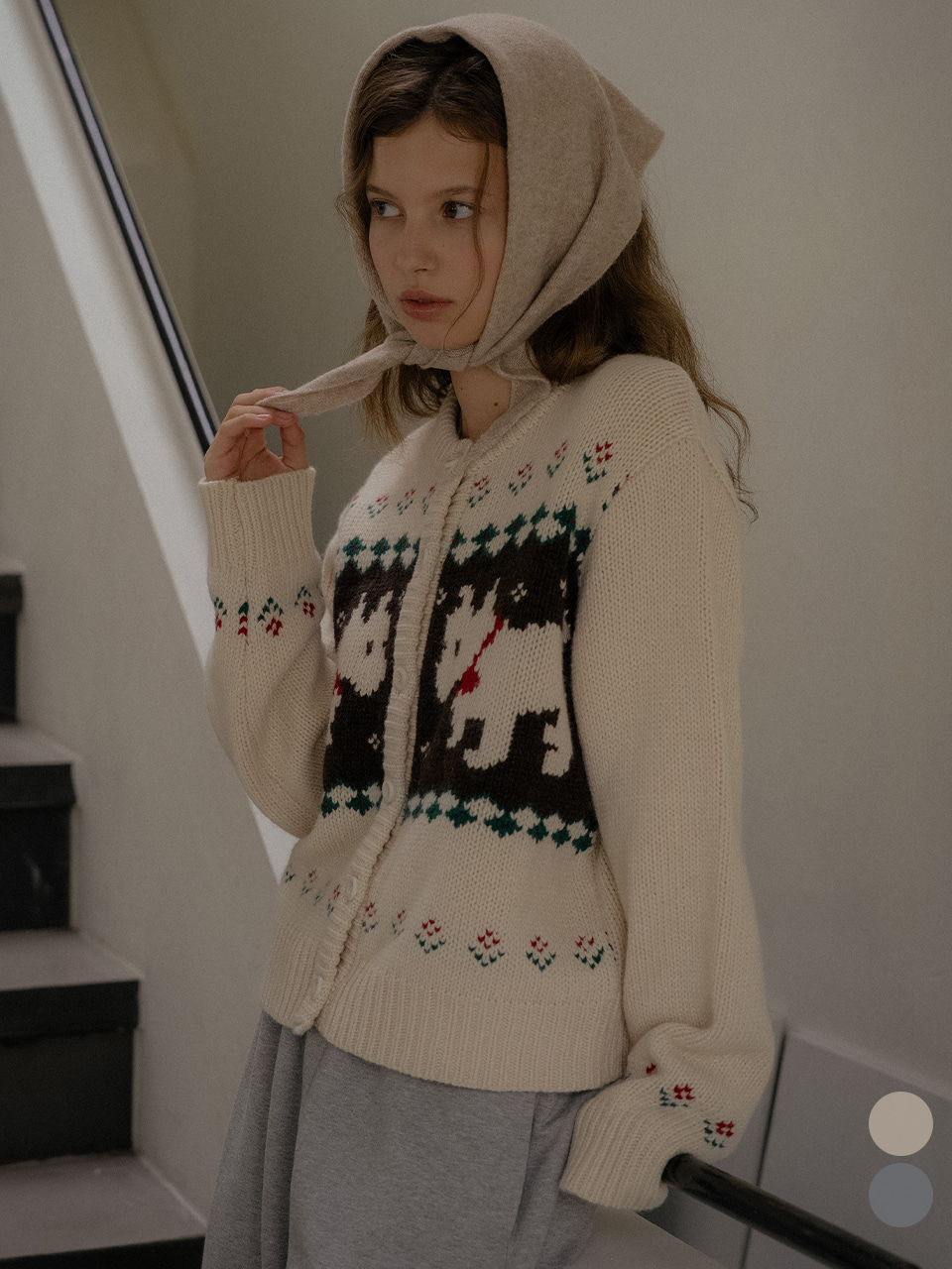 Puppy wool blended cardigan [TIWT03CD01]_2color