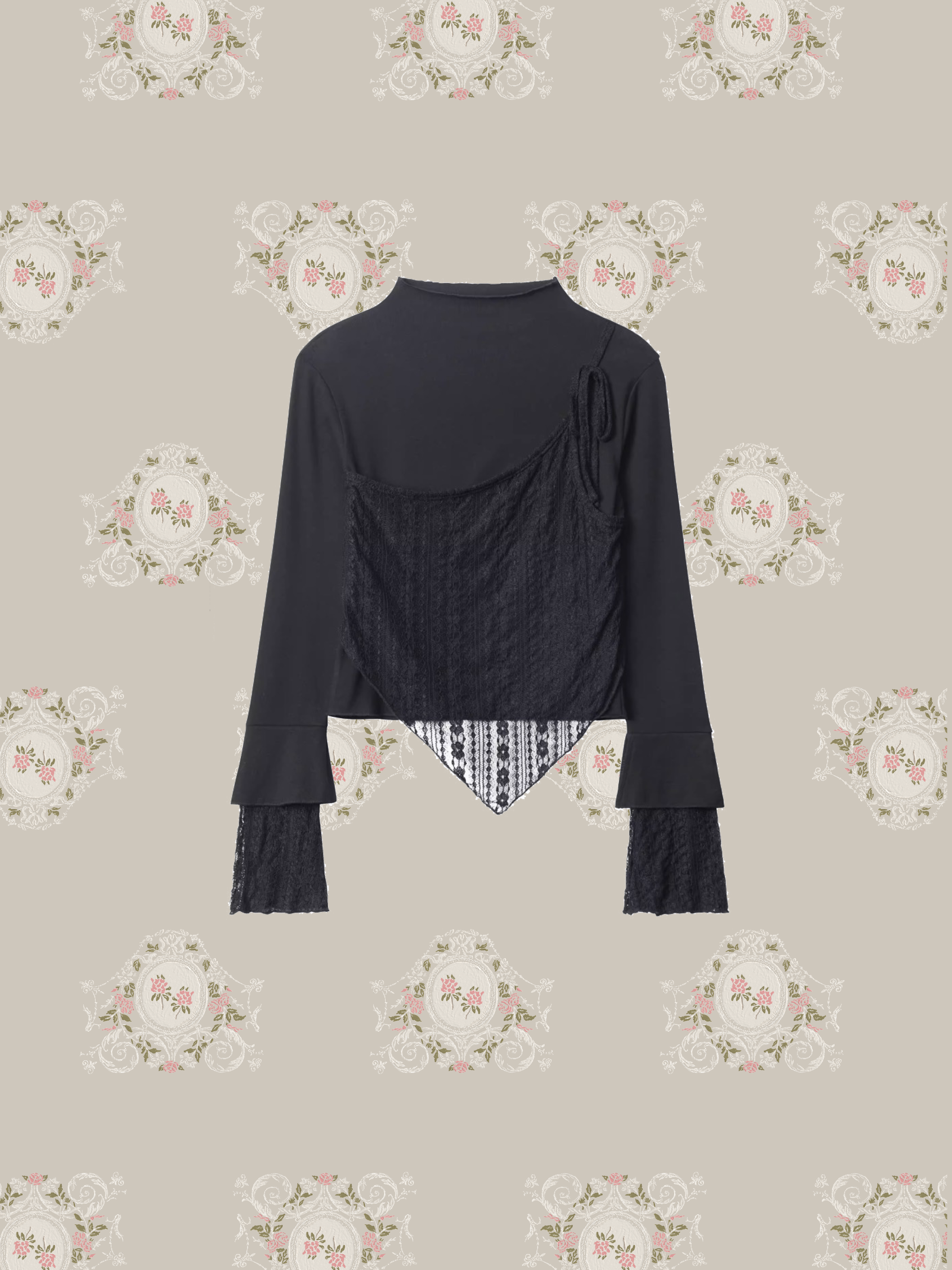 LA POMME petit バックリボンショートジャケット ラポミ プチ LA POMME petit Ribbon Attacthed Black Jacket （Black