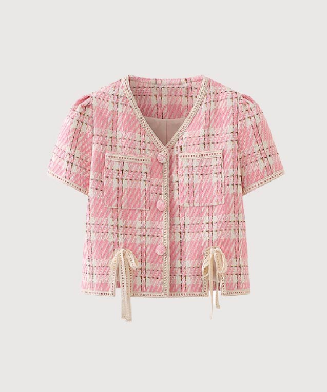 美品★バーバリー 　チュニック ノースリーブ　ノバチェック　ピンク　リボン 美品☆バーバリー チュニック ノースリーブ ノバチェック ピンク