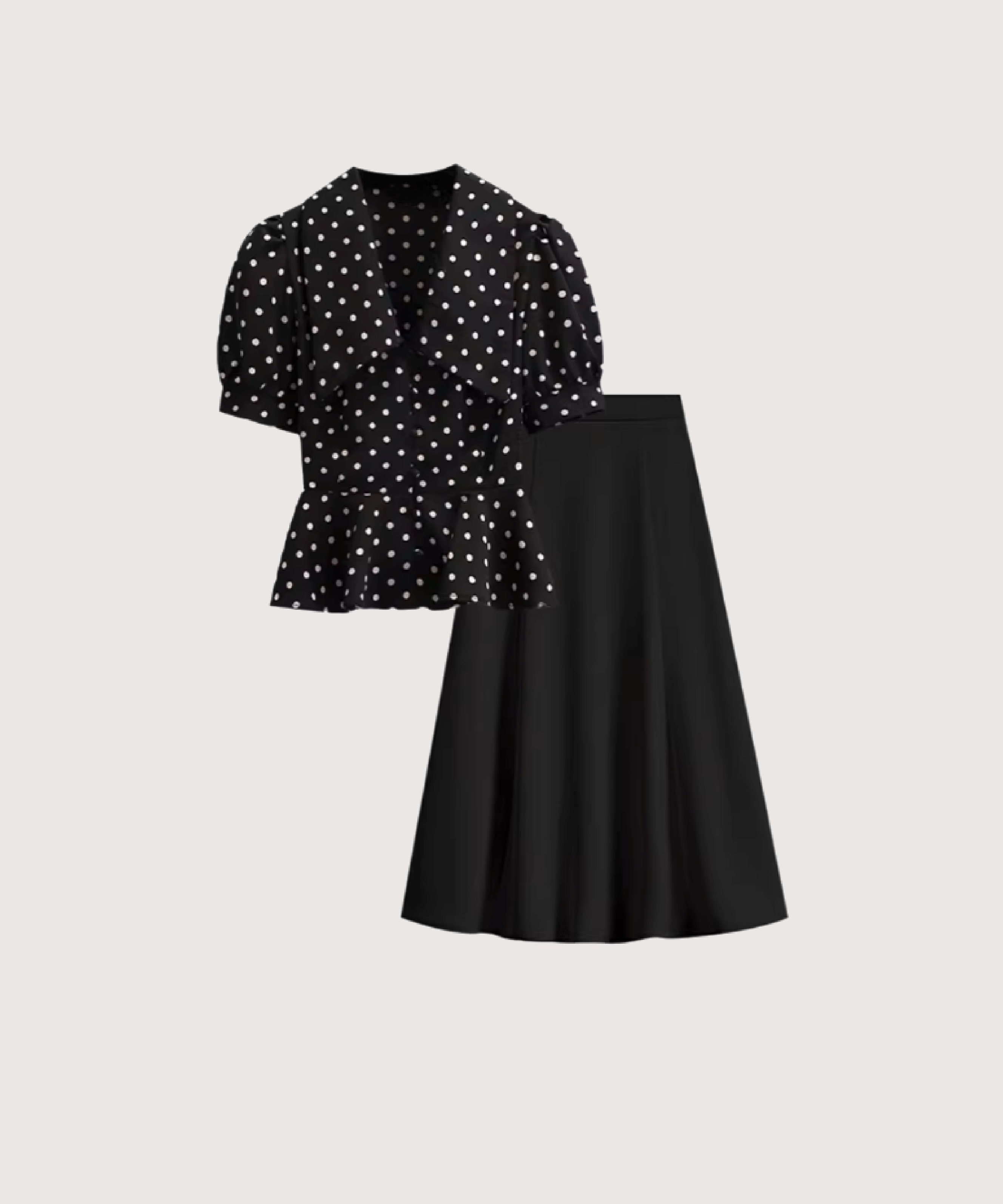 パフスリーブドットセットアップ