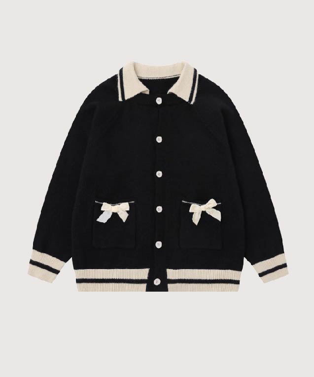 ツートンスイートリボンカーディガン | ファッション通販サイト NUGU