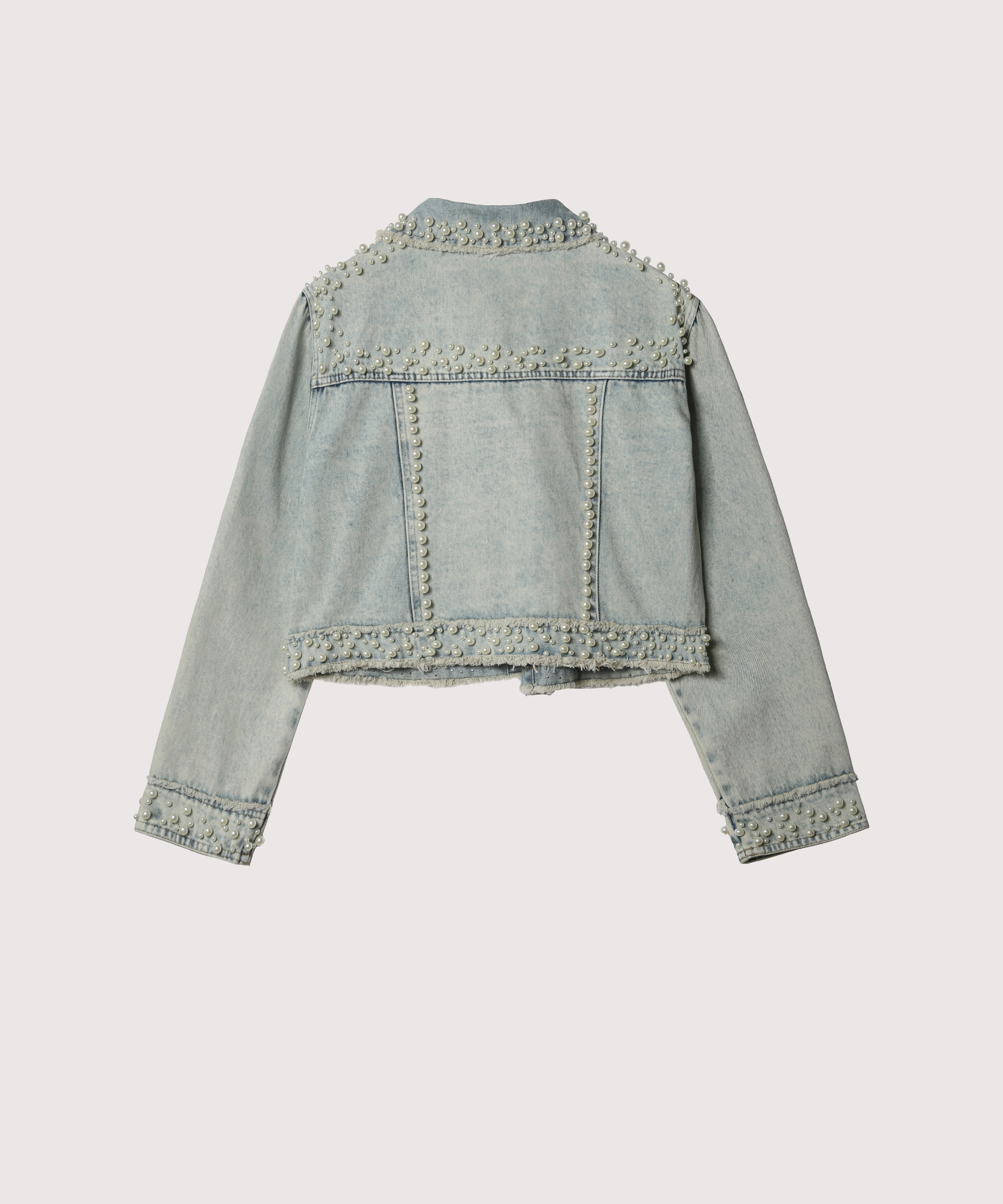 パール　デニムジャケット JOSE MOON オーバーデニムジャケットwith パール - メルカリ