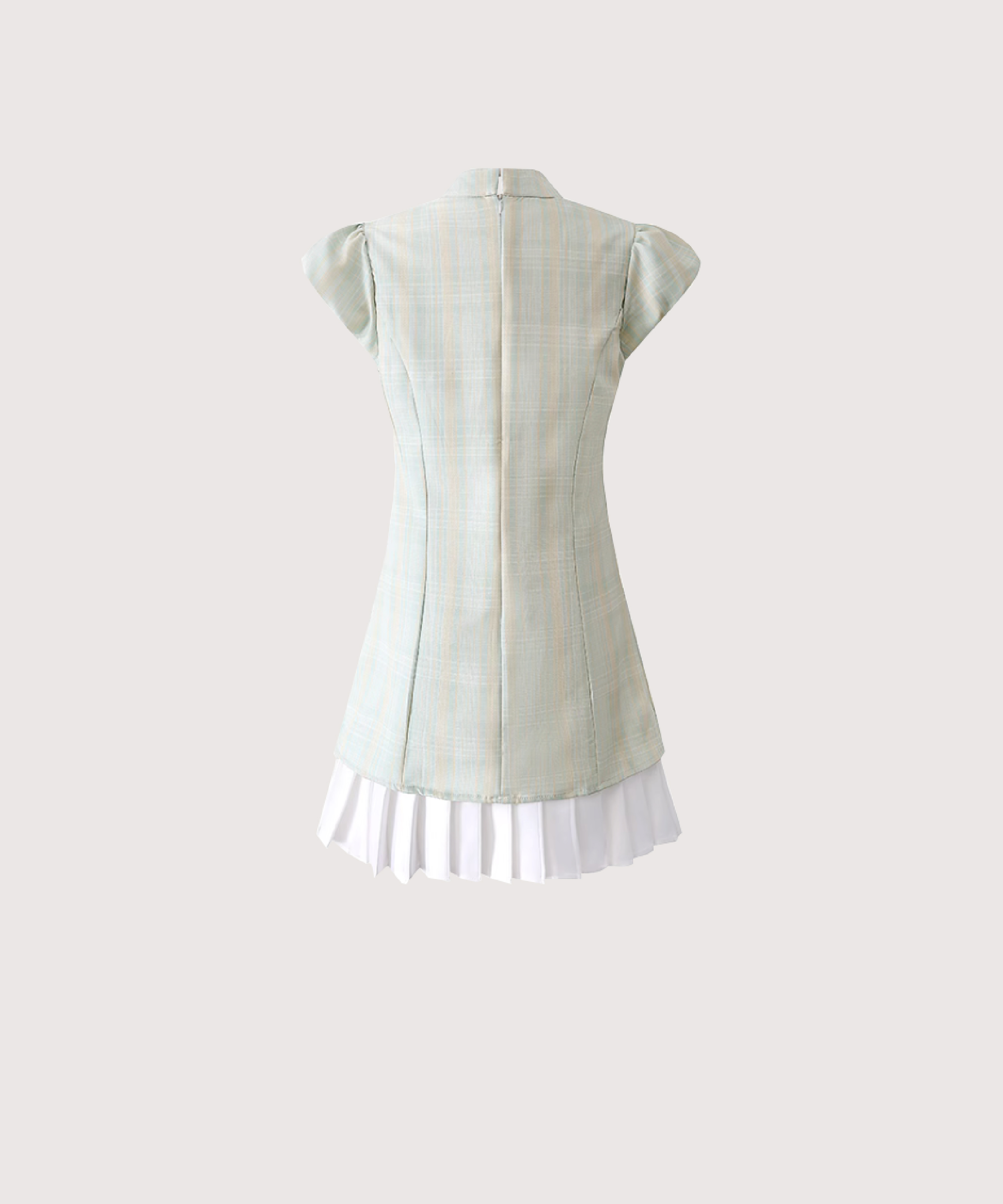 LA POMME petit フレッシュカラープリーツチャイナドレス フレッシュカラープリーツチャイナドレス | ファッション通販