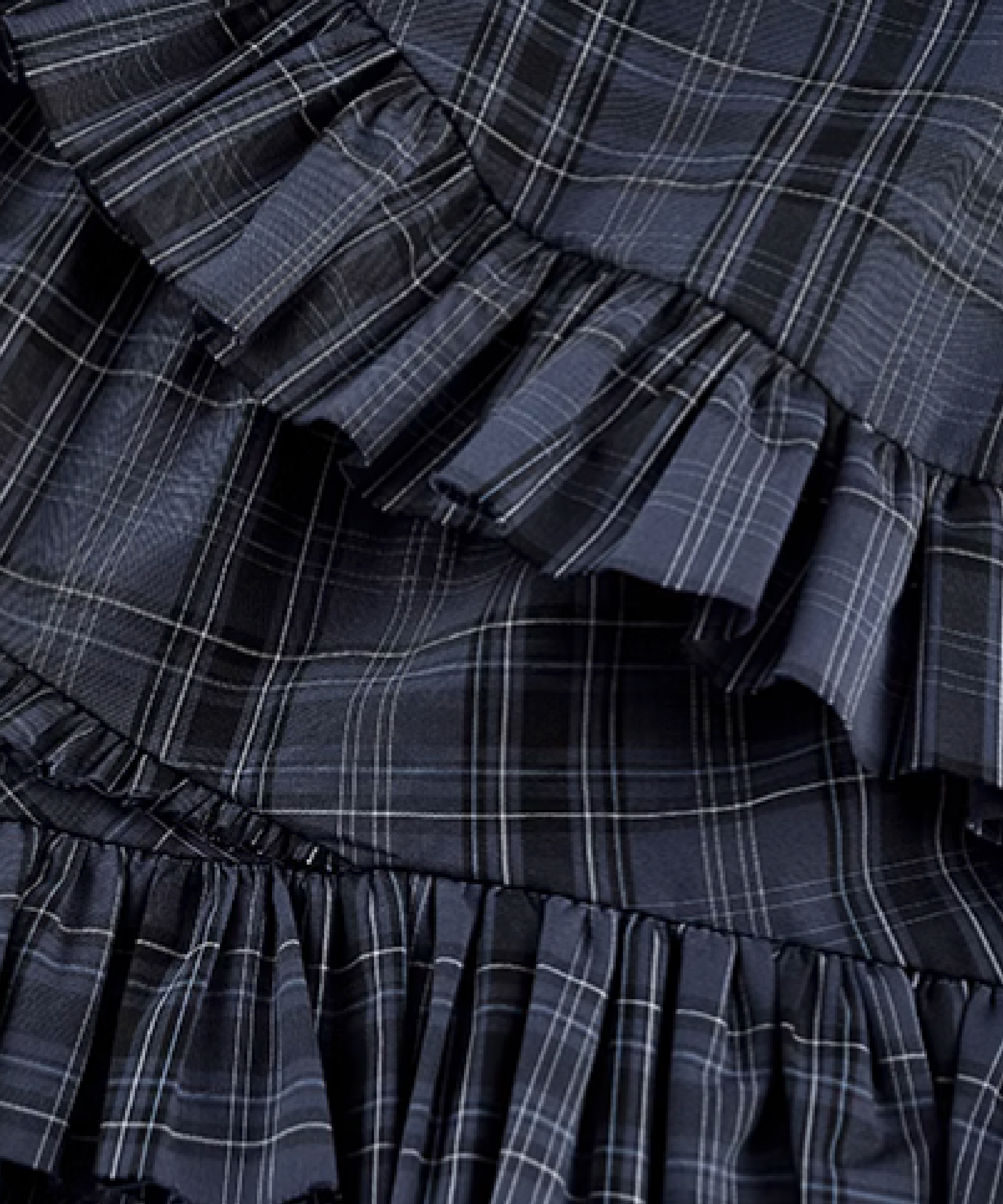 フリルチェックパイピングベストワンピース | ファッション通販サイト NUGU