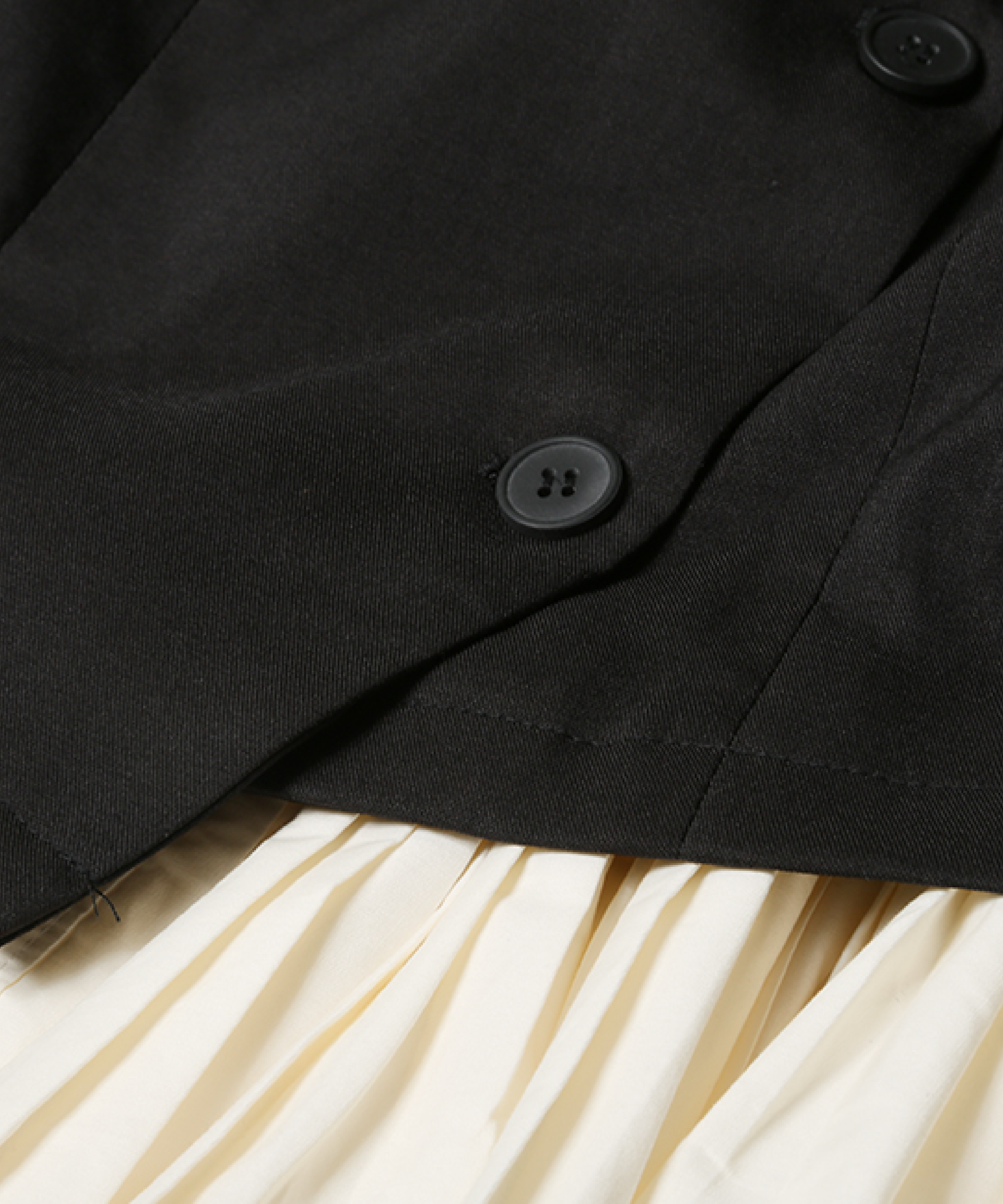 フリルプリーツドッキングジャケットドレス | ファッション通販サイト NUGU