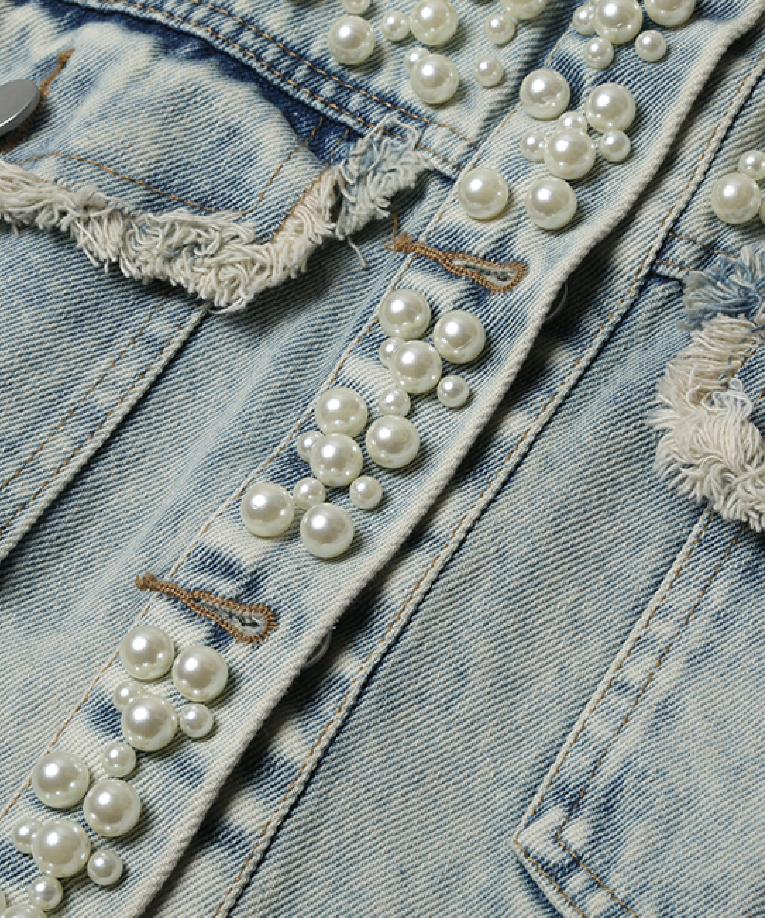 パールデコデニムジャケット | ファッション通販サイト NUGU