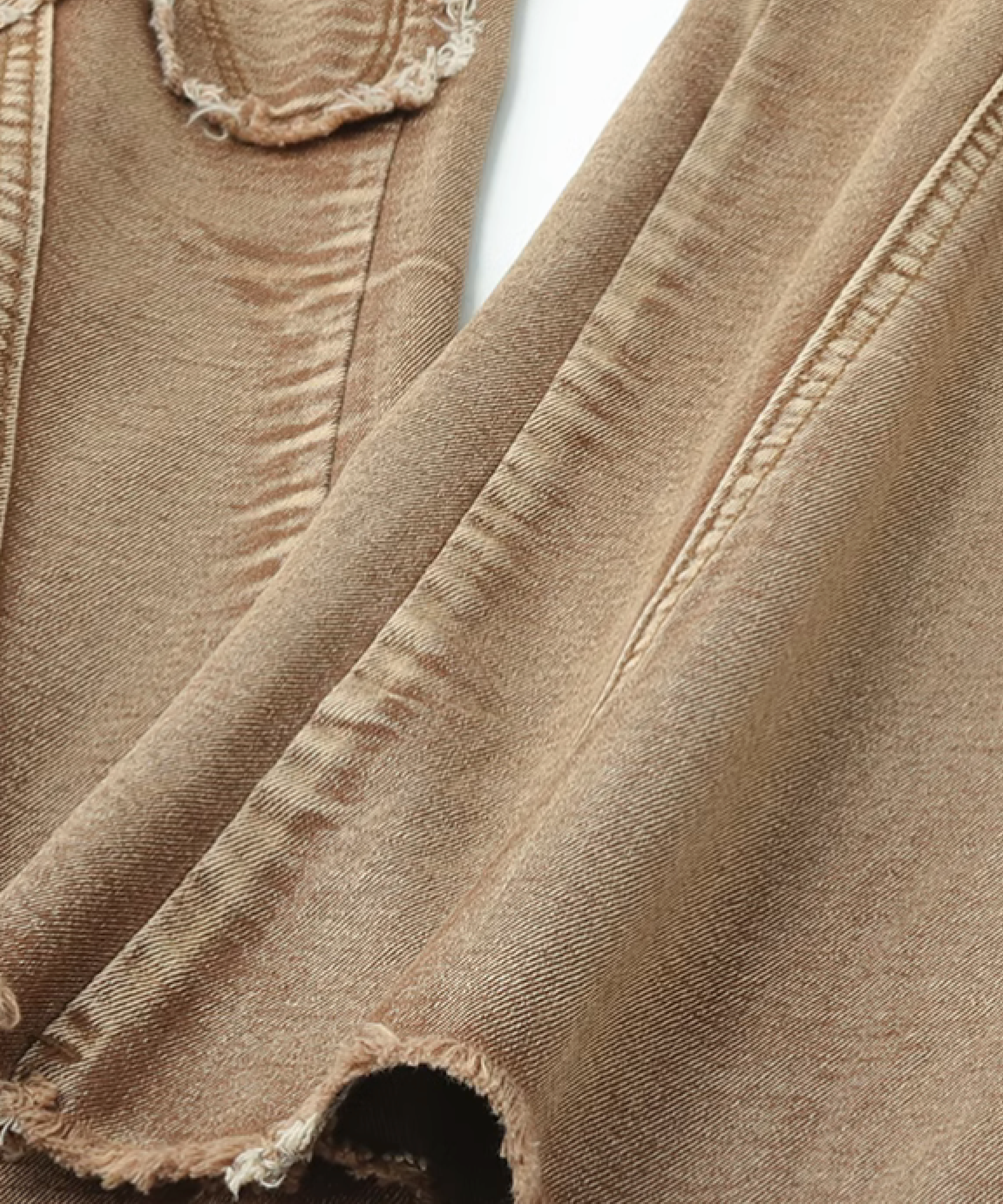 バタフライウォッシュドブラウンデニム | ファッション通販サイト NUGU