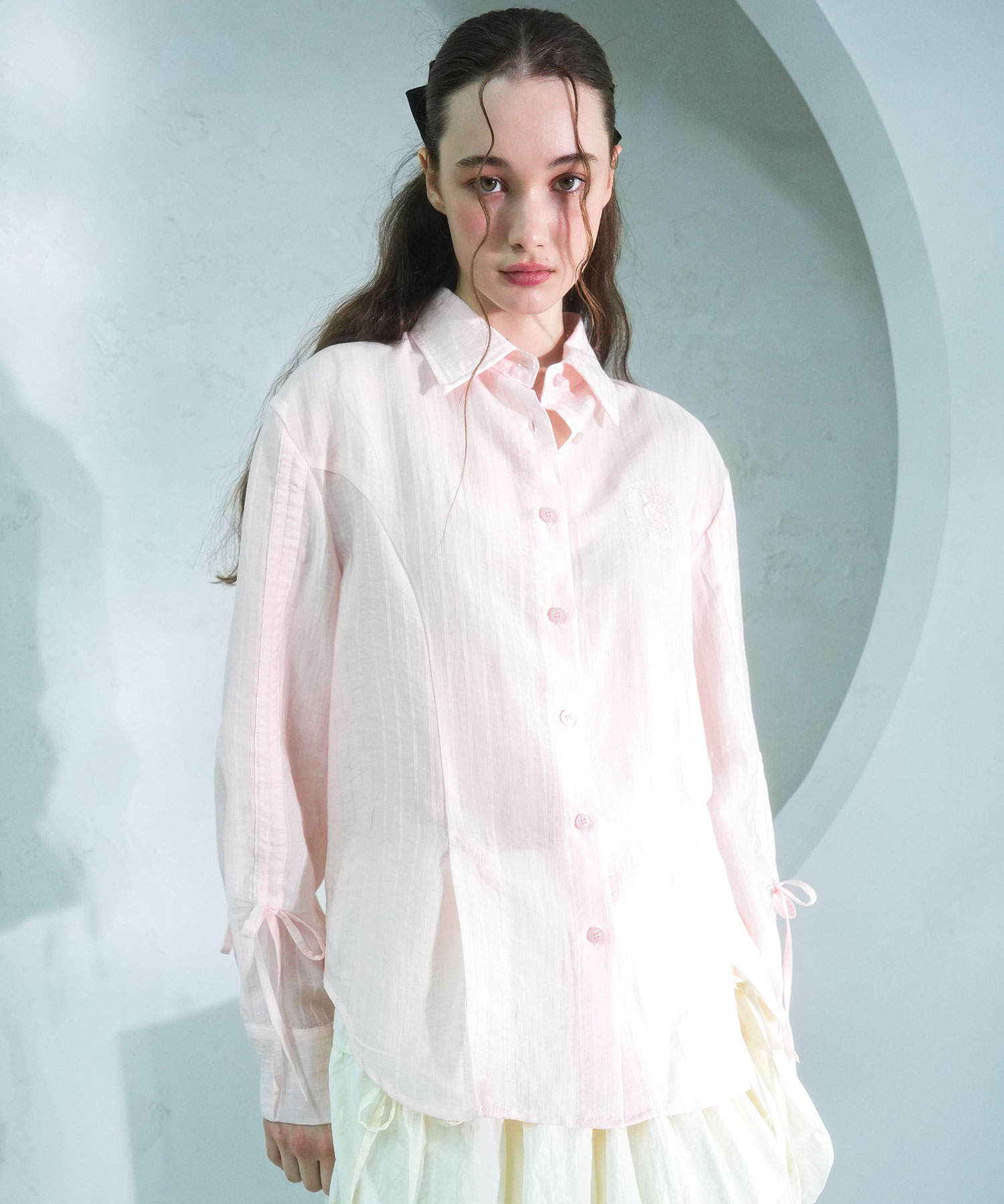 Citrus Shirring Point Shirt WHITE | ファッション通販サイト NUGU