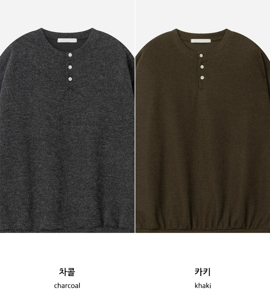 ピーチヘンリーネックニット | ファッション通販サイト NUGU