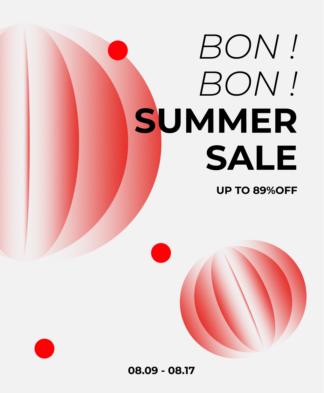 BON! BON! SUMMER SALE
