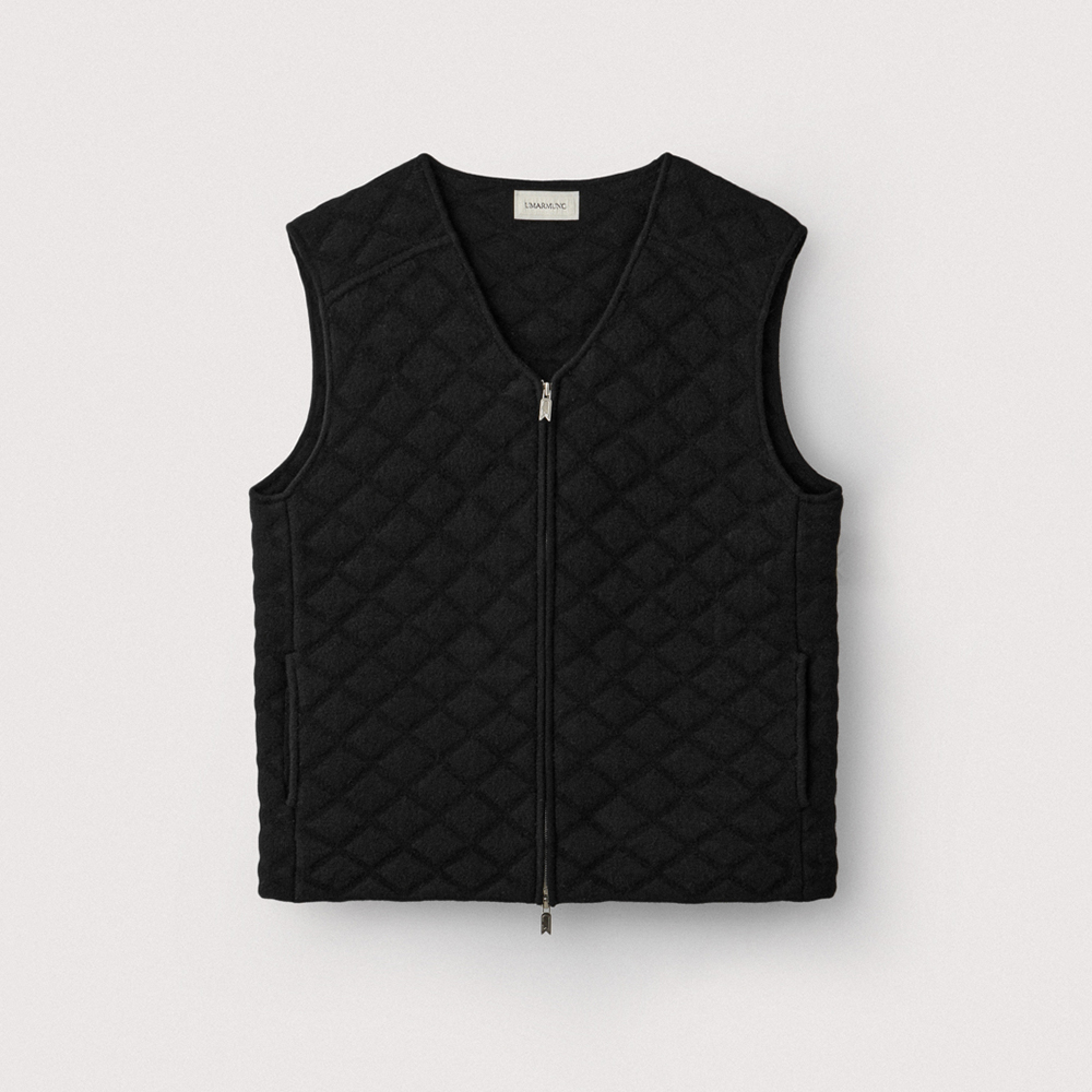 Yak Blended Quilting Vest_Black