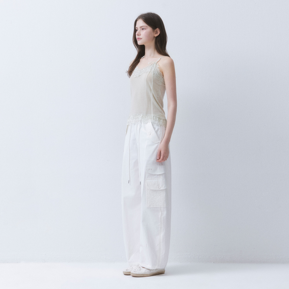 PURE LACE CARGO PANTS_TT6S404IV