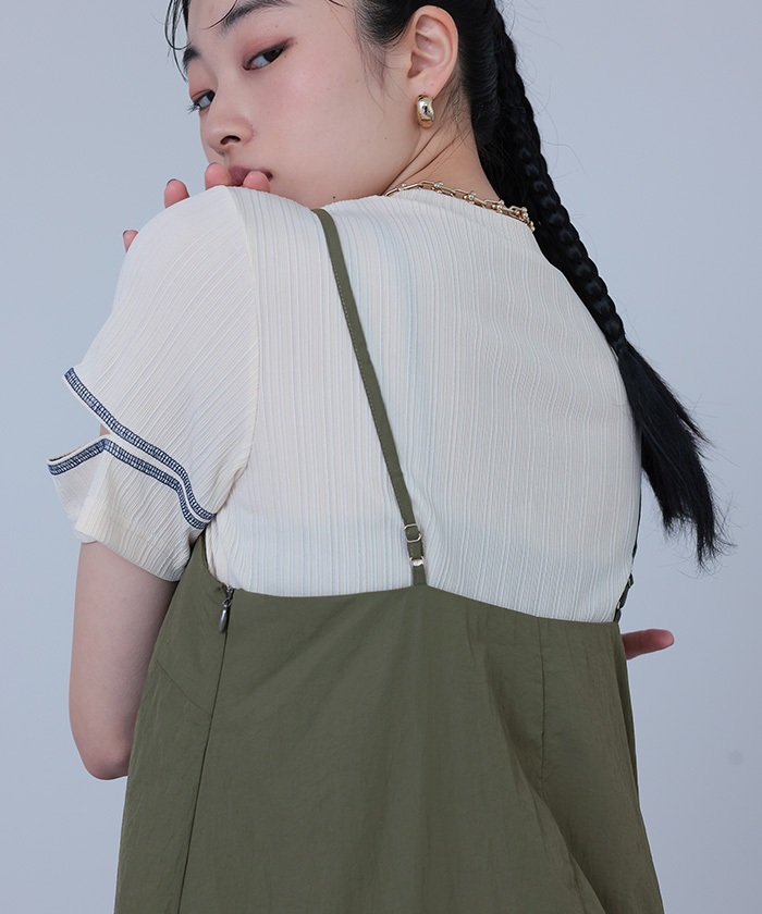 23SS 美品 キューブキューブ アシンメトリー ドローコードワンピース 光沢感 楽天市場】シャツワンピース / 公式 CUBE SUGAR シャドー