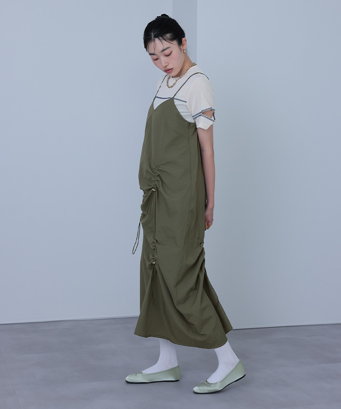 ワンピース M アシメドロストキャミソールワンピース | ファッション通販