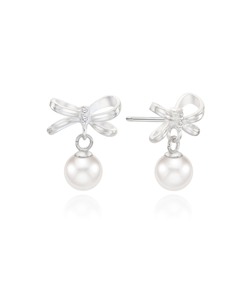 rhythmical pearl drop earring