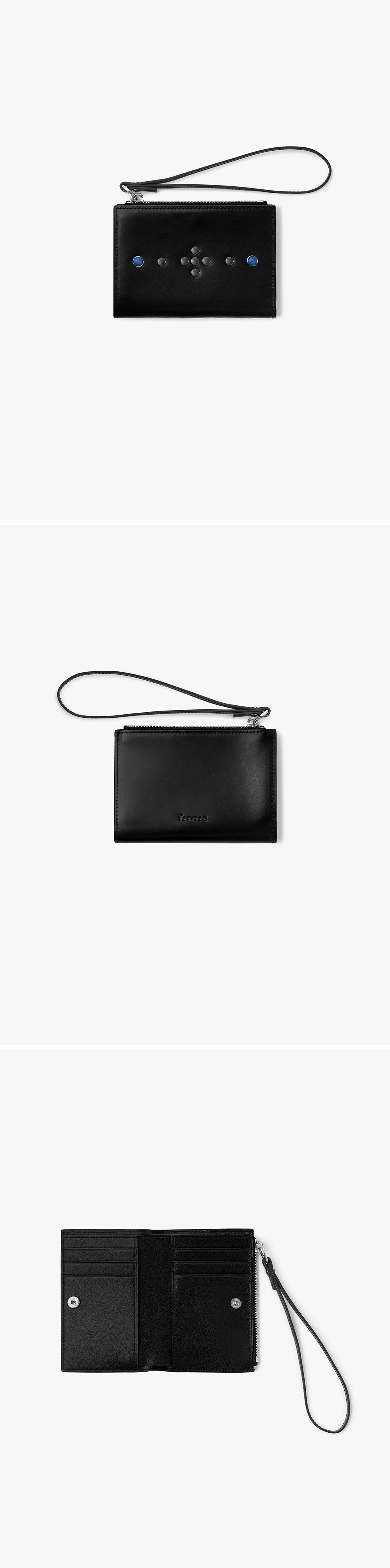 【FENNEC】24SS RIVET WALLET RIVET WALLET - BLACK - Fennec