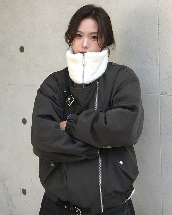 リバーシブル フリース ブルゾン