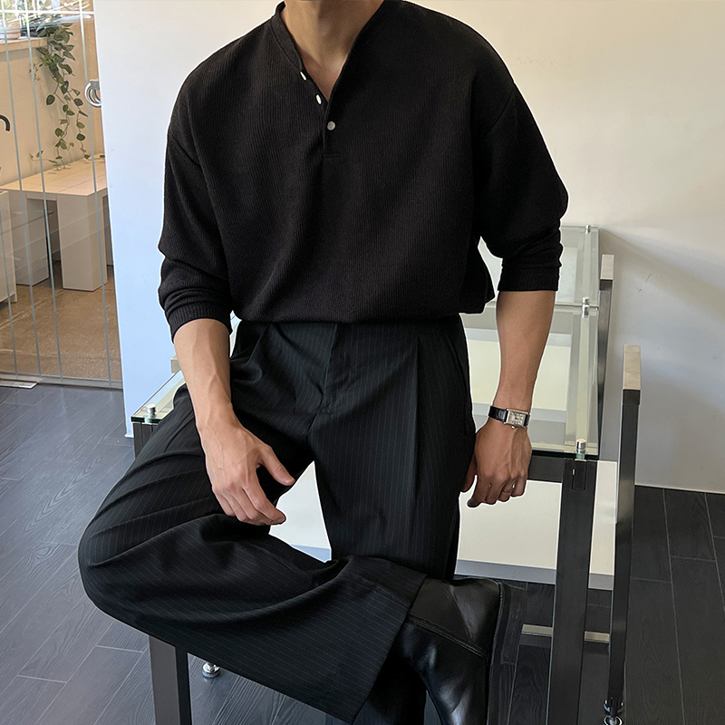 ピーチヘンリーネックニット | ファッション通販サイト NUGU