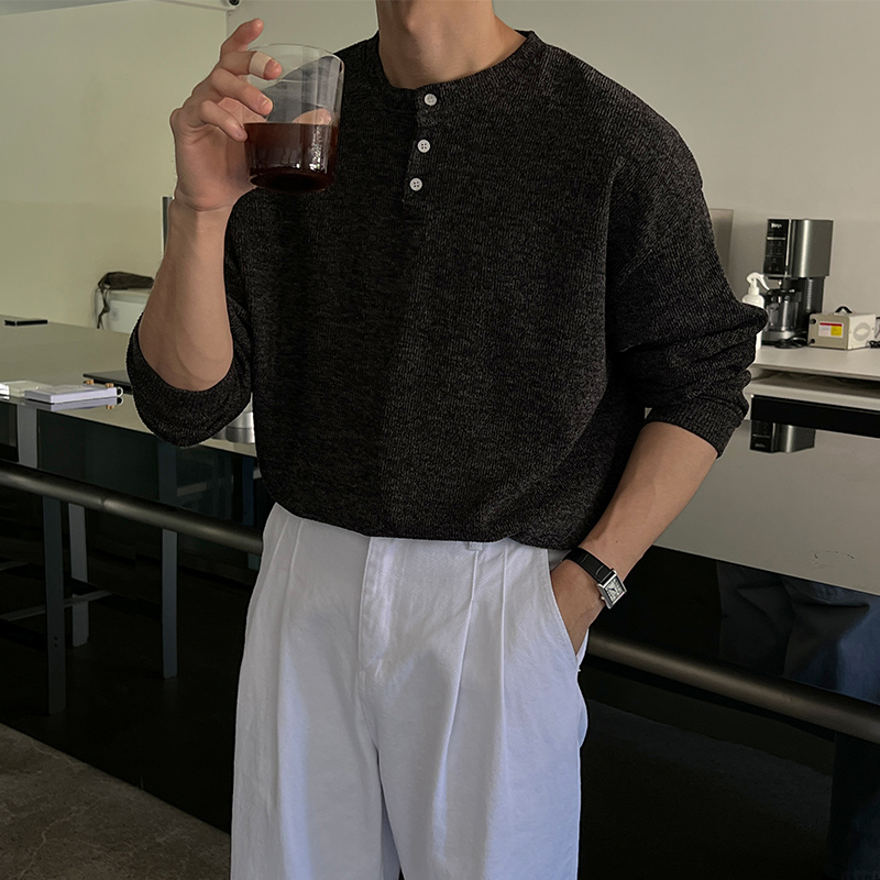 ピーチヘンリーネックニット | ファッション通販サイト NUGU