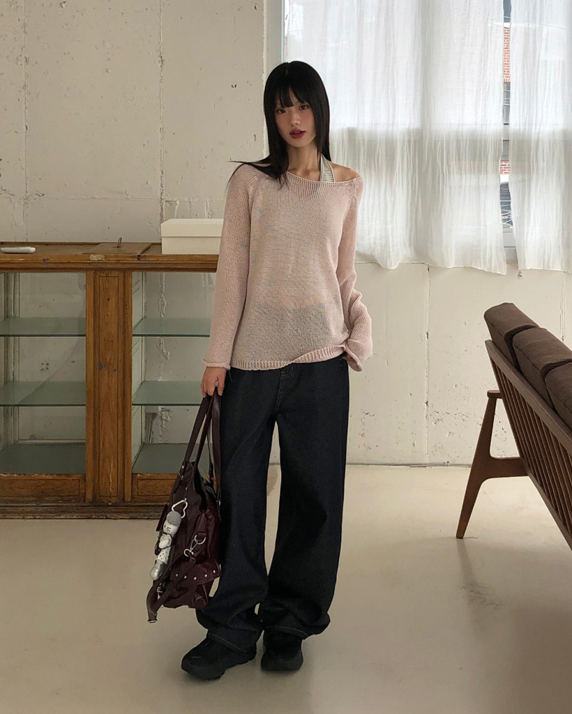 スタッズポケットワイドデニムパンツ | ファッション通販サイト NUGU