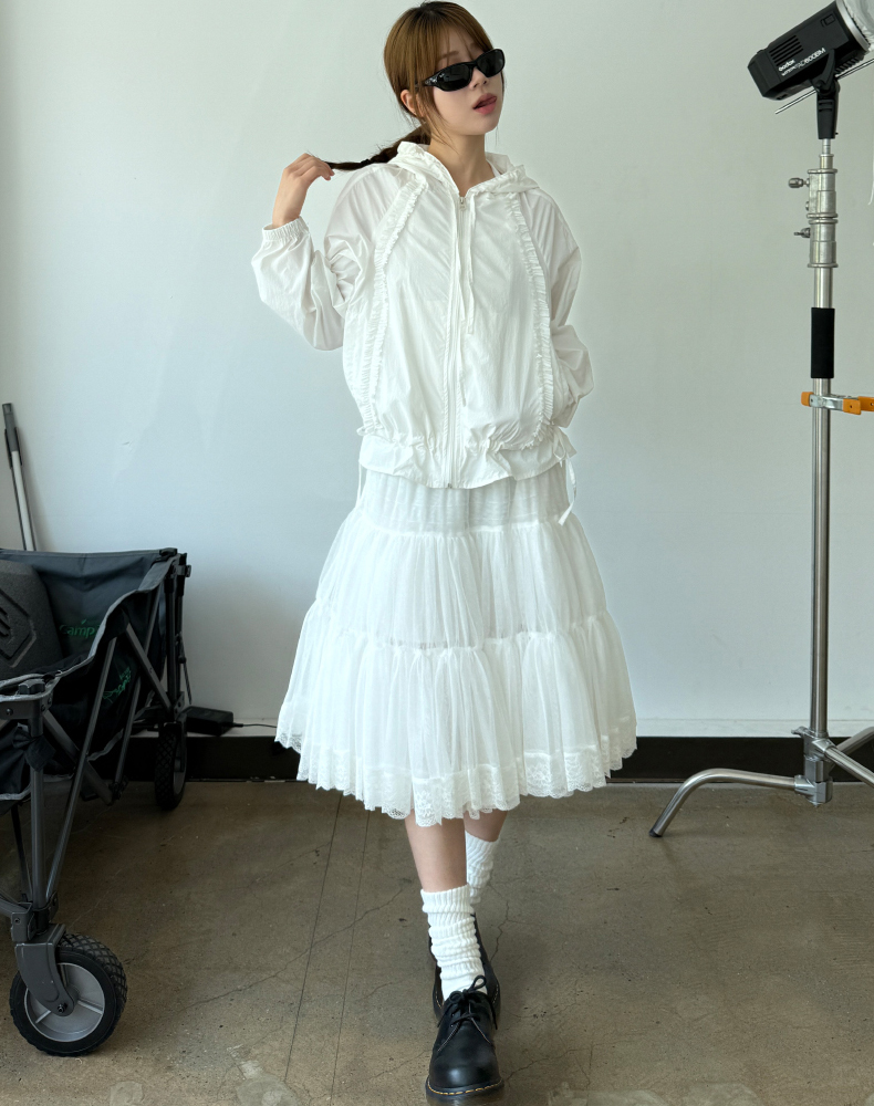 summer frill wind breaker | ファッション通販サイト NUGU
