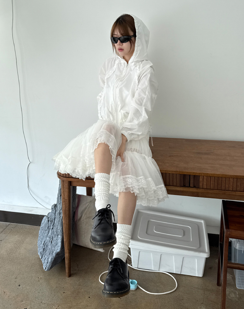 summer frill wind breaker | ファッション通販サイト NUGU