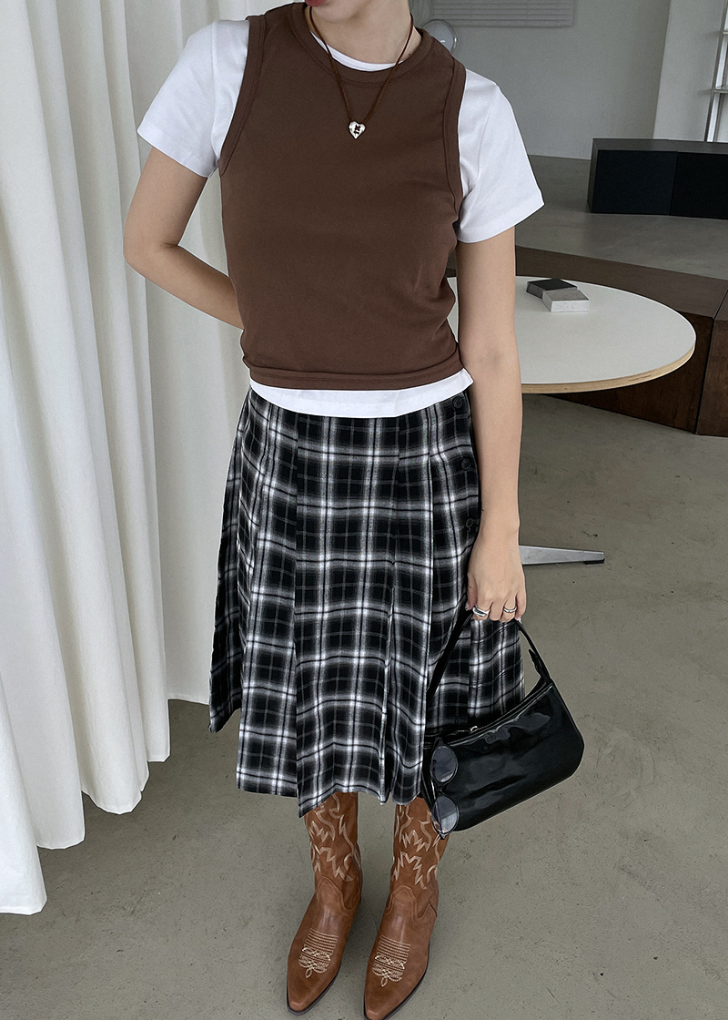 side button check SK (2c) | ファッション通販サイト NUGU