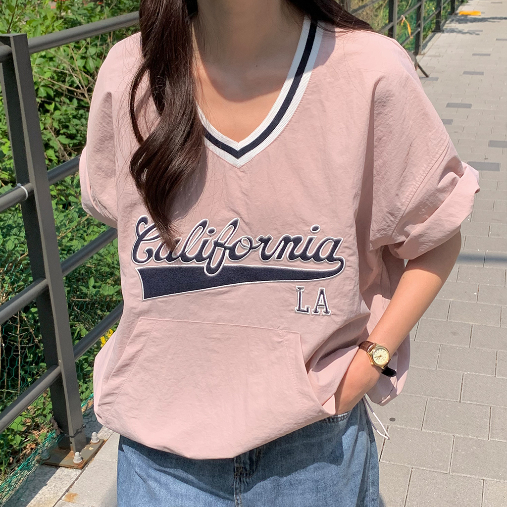 ナイロン半袖アノラックスウェット3color