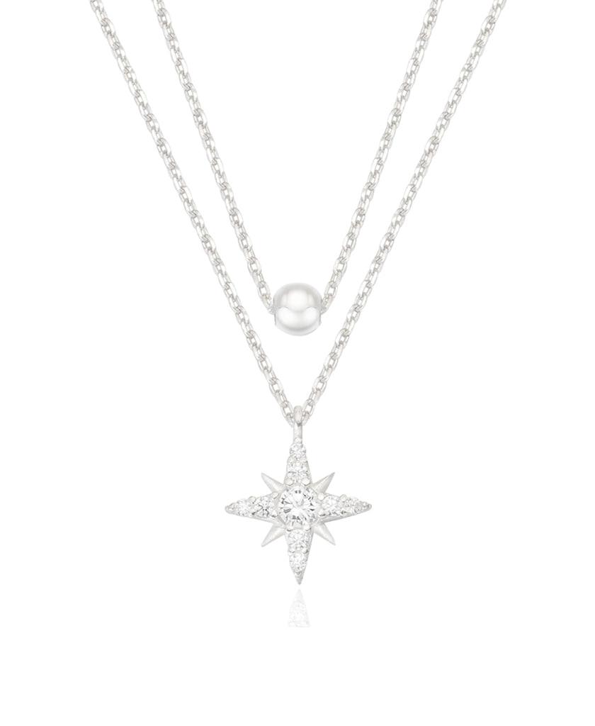 starlet ball layered necklace