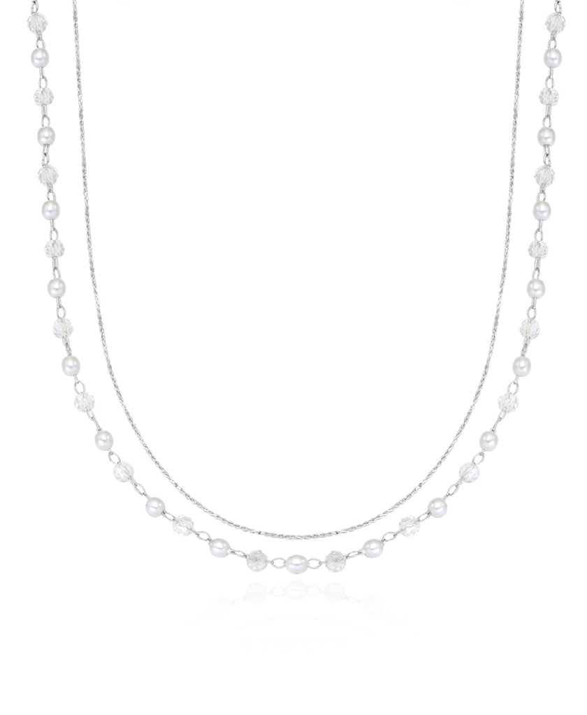 starry layered necklace set