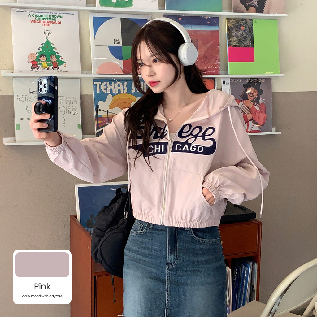 ナイロンクロップドパーカー(4color) | ファッション通販サイト NUGU