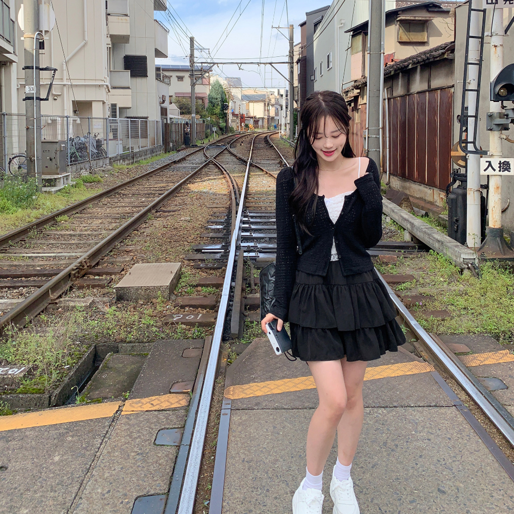 ティアードフレアスカート(2color) | ファッション通販サイト NUGU