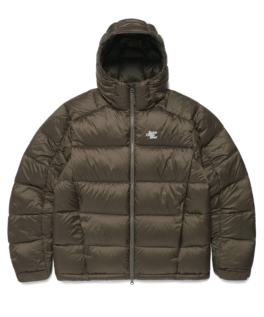 HOODED ALPINE DOWN JACKET[BROWN]