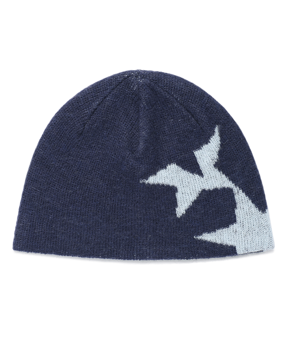 TWIN STAR BEANIE[NAVY]
