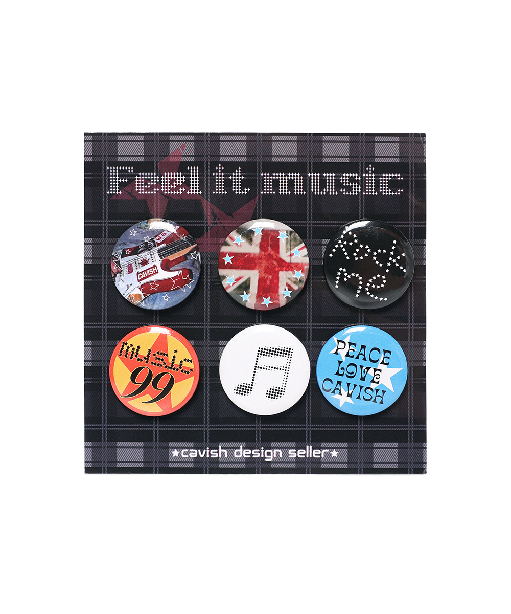 FEEL IT MUSIC PIN BUTTON SET