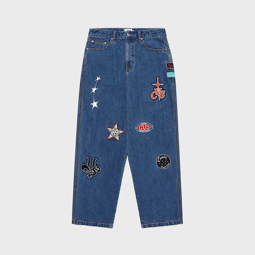 pwa ブラックデニム　S PATCHWORK DENIM PANTS[BLACK] | ファッション通販サイト NUGU